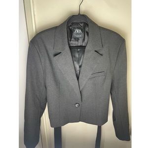 Zara cropped blazer